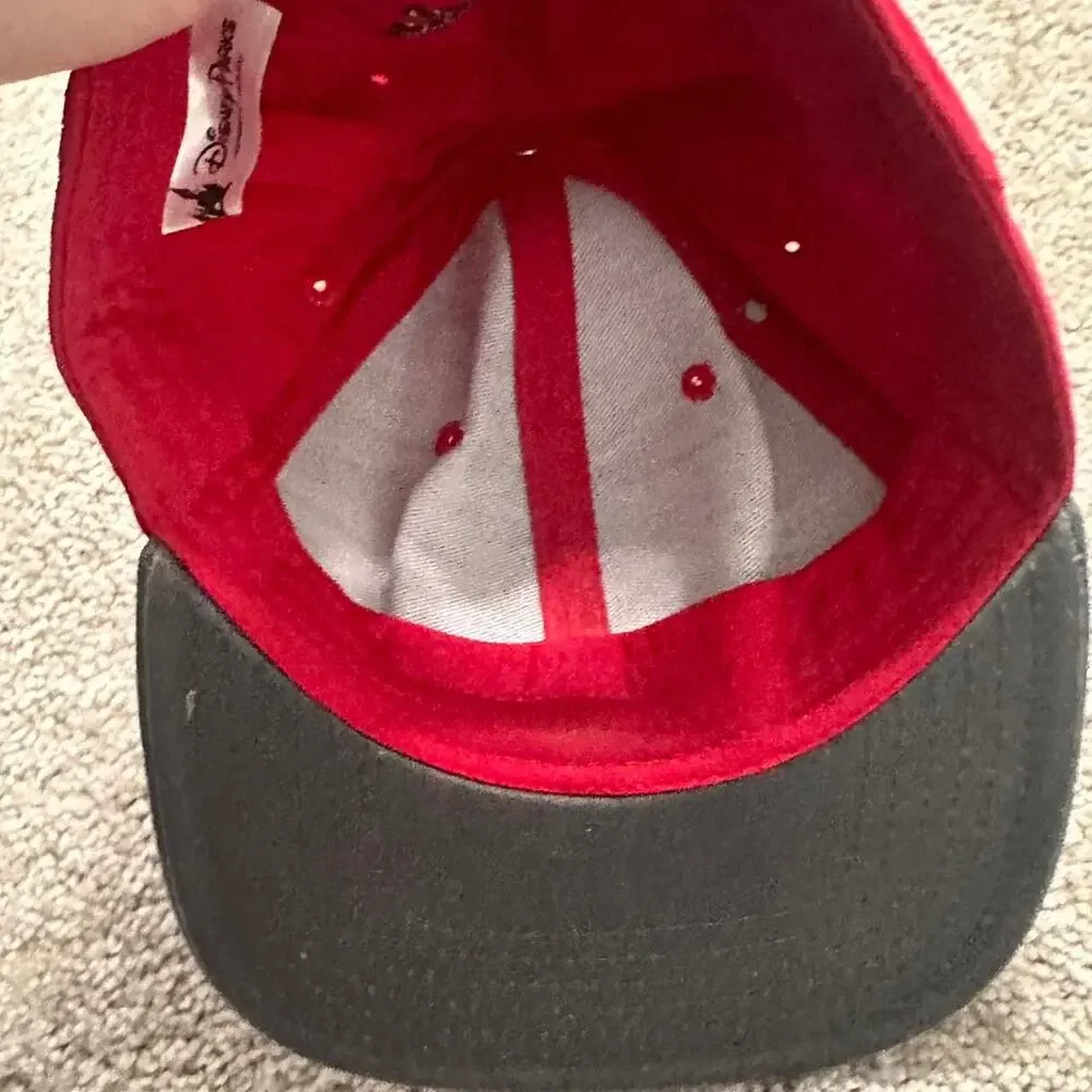 Vintage red Mickey Mouse hat youth 55cm Disney Parks - Picture 4 of 5